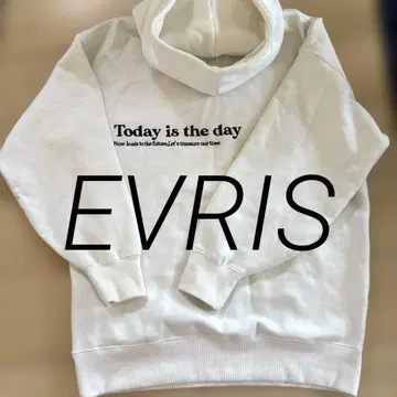 EVRIS 속기모 후드티 백 로고 오버 사이즈 후디
