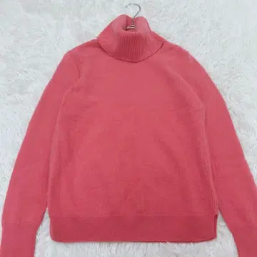 UNIQLO 캐시미어 터틀넥 스웨터 캐시미어 100% 핑크 M