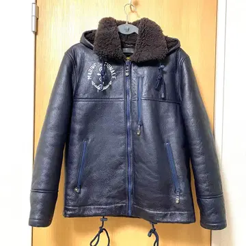 MORGAN 모건 멤피스벨 프랑스 해군 데크 후드티 네이비 무스탕 N1