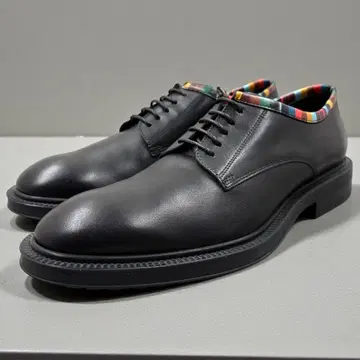[ 새상품급 ] 폴스미스 더비 슈즈 41 멀티 스트라이프 카프 스킨 가죽