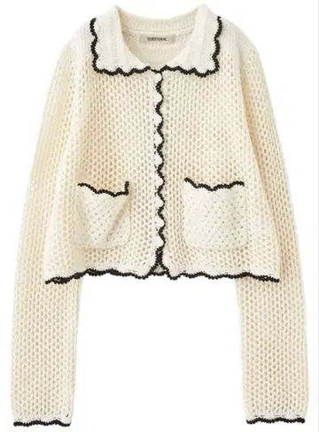 COCODEAL 크로셰 니트 가디건