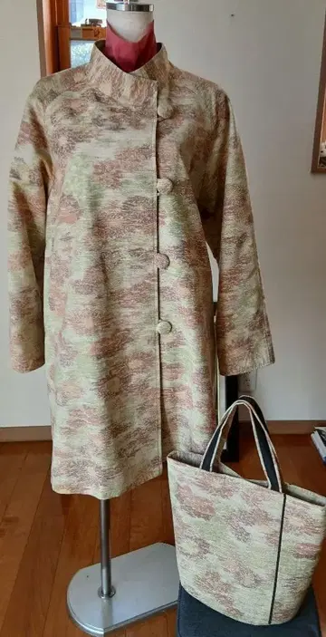 기모노 리메이크  코트 (백 포함)