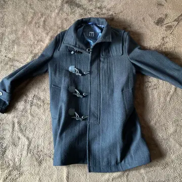 PERSON'S 다크 그레이 피 코트