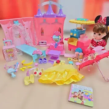 꿈꾸는 멋진 성 트래블 세트 우산 벨 쇼핑 스위츠 웨건