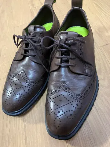 에코 ECCO 윙팁 드레스 신발 브라운