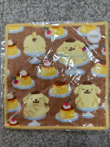 FEILER 폼폼푸딩 패턴 손수건