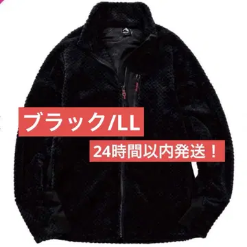 다이아 플리스 안감 알루미늄 자켓 미사용 새상품 LL 블랙