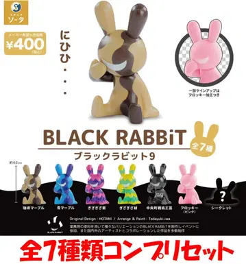 BLACK RABBiT 블랙라빗 9종 (시크릿 포함) 새상품 가챠