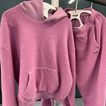 SKYLRK 리버스 후디 핑크