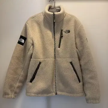 THE NORTH FACE 플리스 자켓 크림색 L