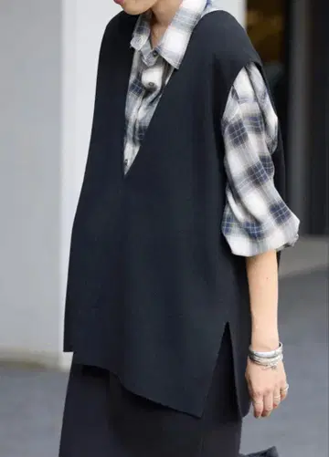 SLOBE IENA 더블 페이스 니트 베스트