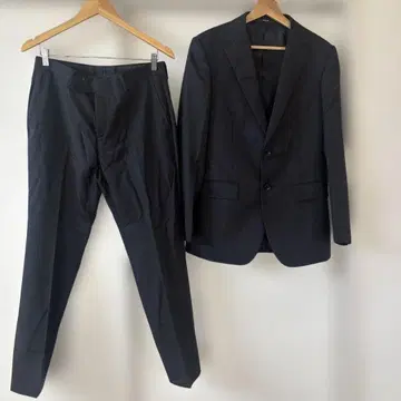 COMME CA ISM 블랙 비즈니스 정장 M