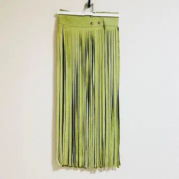 [ vintage ] 스웨이드 프린지 스커트 [ Jantique ]