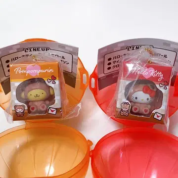 산리오 캐릭터즈 미니어처 패키지 컬렉션 키티 푸딩 2종