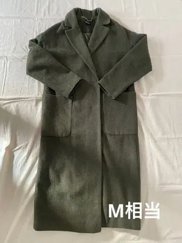 TOPSHOP 올리브 그린 롱 코트