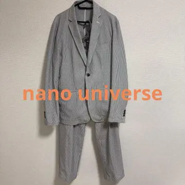 nano universe 셋업 그레이 스트라이프 캐주얼 수트