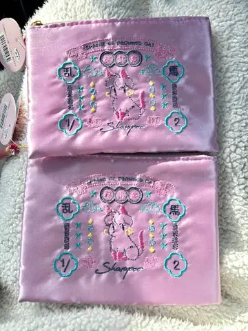 [ 2개 세트 ] 캔두 란마 1/2 새틴 플랫 파우치 샴푸