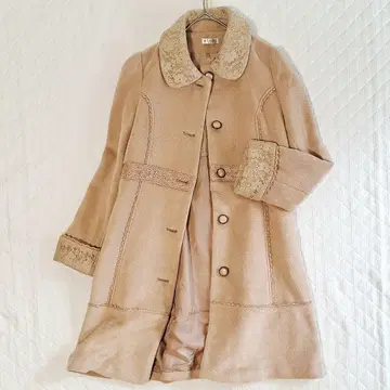 레이스 사용 코트 새상품급 M 베이지