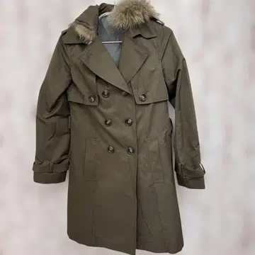 MICHEL KLEIN 카키 더블 브레스트 코트