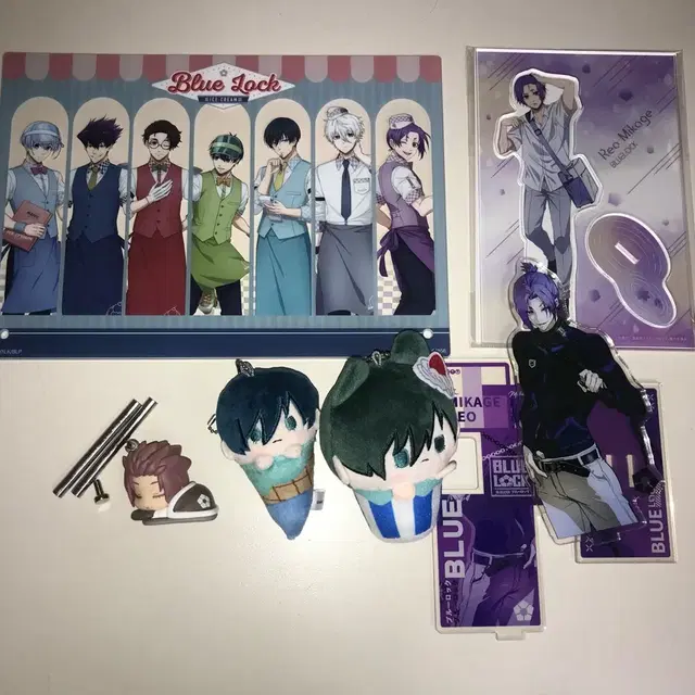 블루록 굿즈 일괄 린 레오 아크릴스탠드 사에 린 인형 누이 쿠지