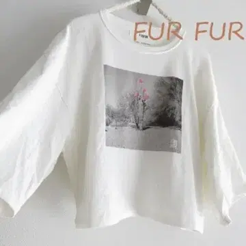 FURFUR 퍼퍼 노랑 린넨 선인장 자수 T셔츠 사진 T셔츠