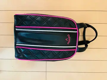 캘러웨이 슈즈 케이스 블랙/핑크 퀼팅 & 브릿지스톤 슈즈