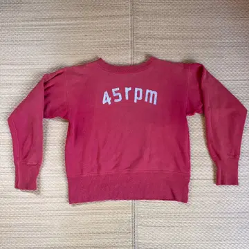 45rpm 빈티지 빨간색 맨투맨