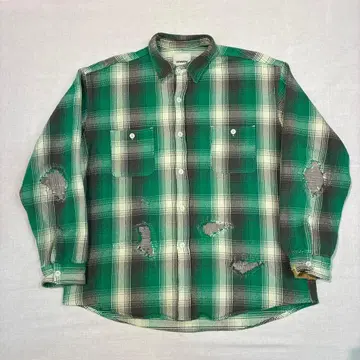 BOWWOW HEAVY WEIGHT FLANNEL SHIRTS AGING