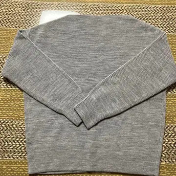 온워드 카시야마 그레이 리브 편직 크루넥 긴팔 니트