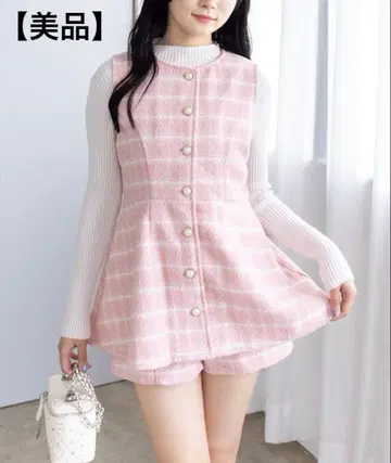 [ 새상품급 ] clear 트위드 튜닉 & 숏팬츠 세트 AW 신상