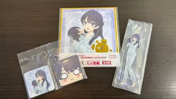 하스노소라 무라노 사야카 세가 럭키 쿠지 캔뱃지 아크릴 스탠드 색지