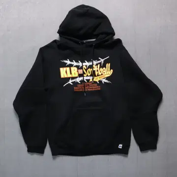 러셀 4107 00s 후드티 M 블랙