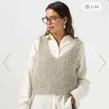 bayflow 숏 라메 퍼 베스트 2 그레이지