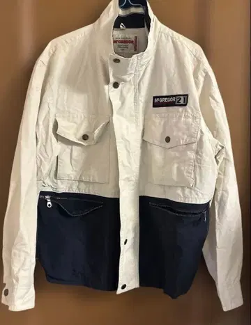 McGREGOR 캐주얼 자켓 M 사이즈 화이트/네이비
