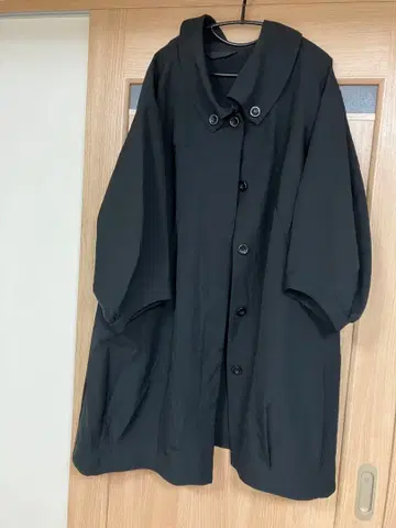 모유루 나일론 롱 코트 변형 입체 루즈핏