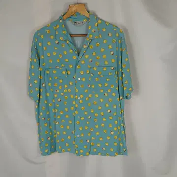 니코앤드 - 반팔 셔츠 토스트 패턴 L 사이즈 레이온 B4134