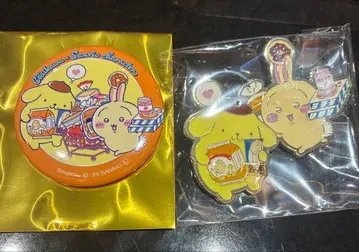 치이카와 산리오 토끼 폼폼푸딩 캔뱃지 핀즈 세트