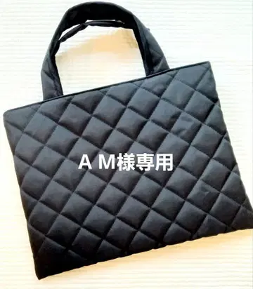 핸드메이드 발수 미니 토트백 블랙