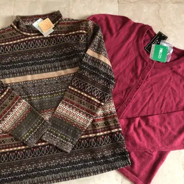 [ 미사용 ] 여성용 상의 가디건 2개 세트