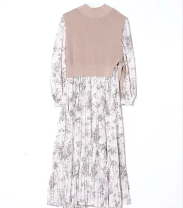 스나이델 니트 베스트 콤비 원피스