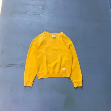 90s EDWIN USA제 머스타드 무지 맨투맨 트레이닝복 가제트