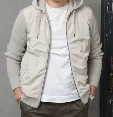 HERNO (헬노) 블루종 후드티 니트