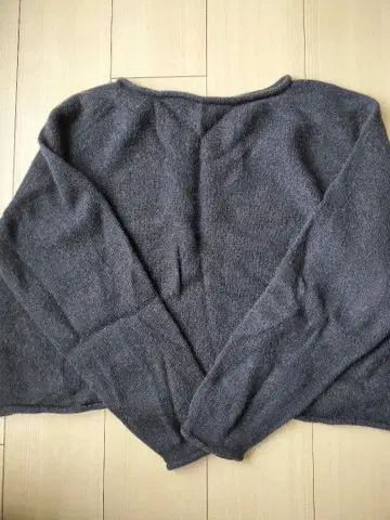 FACTORY 카멜 100% 니트 네이비