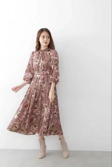 ILL BY JILLSTUART 로즈 부케 펄 원피스