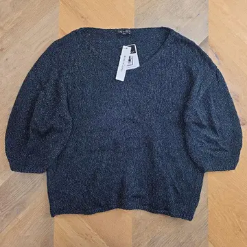 [ 새상품 ] INDIVI 다크 그린 니트 5부 소매 y55