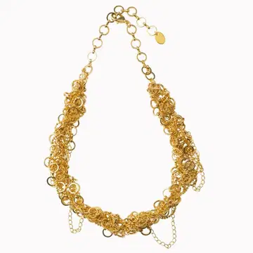 [ Murral ] Twist chain necklace (Gold)