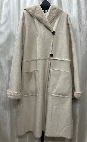 [ COKETT COLLECTION ] 페이크 무스탕 코트/L/베이지