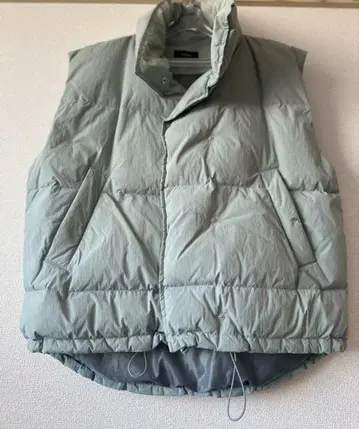 Emoda 라이트 그린 다운 베스트 사이즈 F