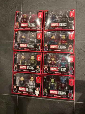 A.B.C.D.E.F.G.H상 세트 판매 MARVEL 베어브릭 제일복권