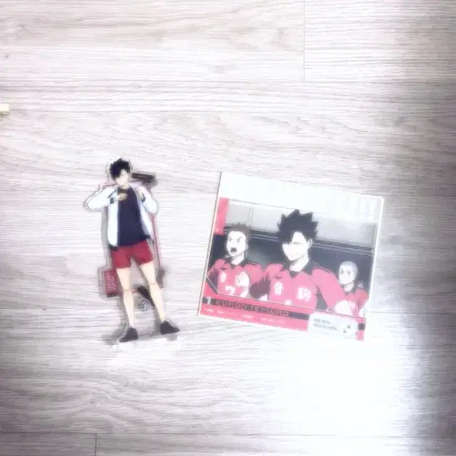 하이큐 쿠로오 아크릴 스탠드 + 색지 일괄